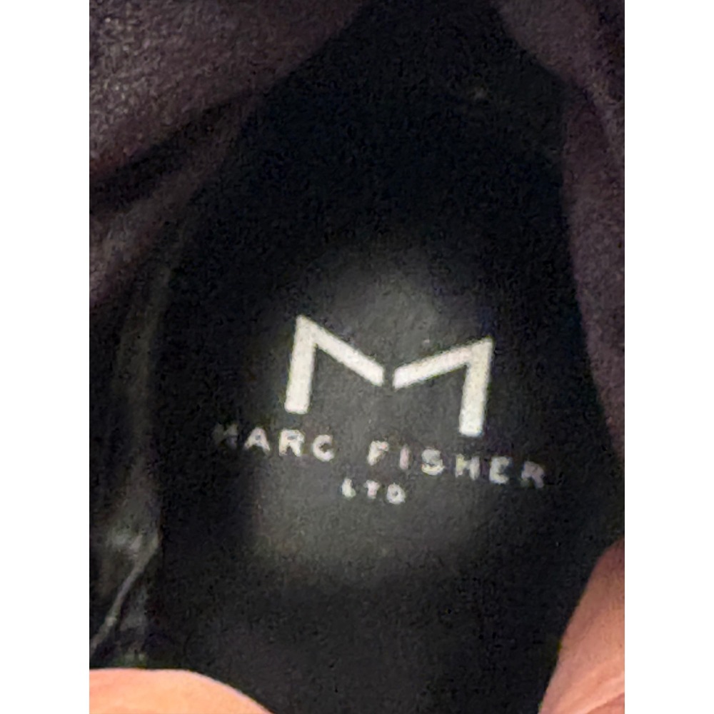 Marc Fisher LTD Vaina2 Beige Black Quilted Puffer Leather Lug Sole Boots 8M - Picture 7 of 10